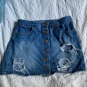Forever 21 Denim Mini Skirt